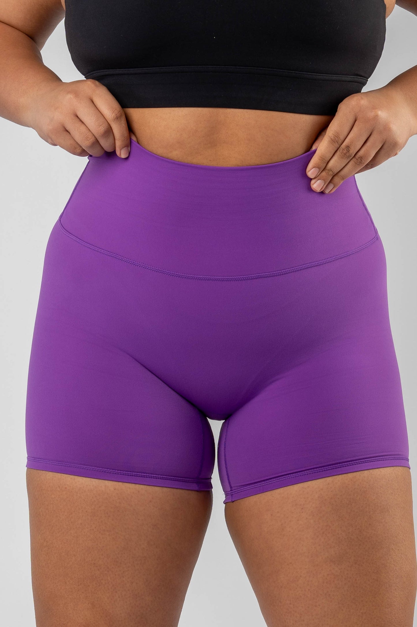 High Waist Shorts | Purple | 6''