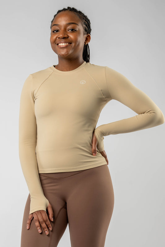 Long Sleeve Top | Beige